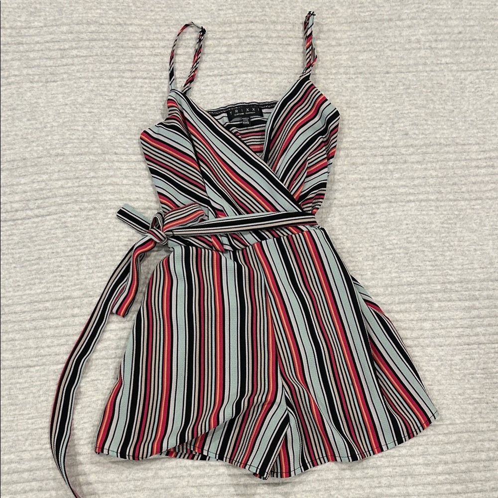 Trixxi Multicolor Striped Romper